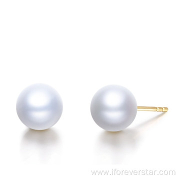 Popular 14K 18K Fresh Water Pearl Stud Earrings